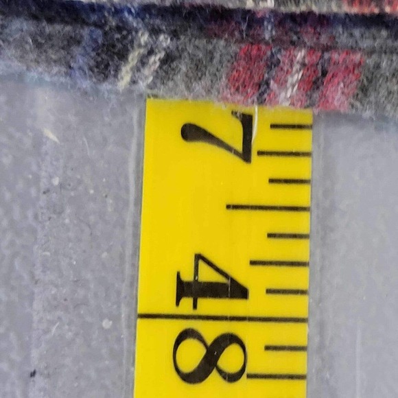 Vintage LL Bean Night Shirt Adult Medium Red Plaid Sleep Gown Flannel Mens PJs - Picture 9 of 10